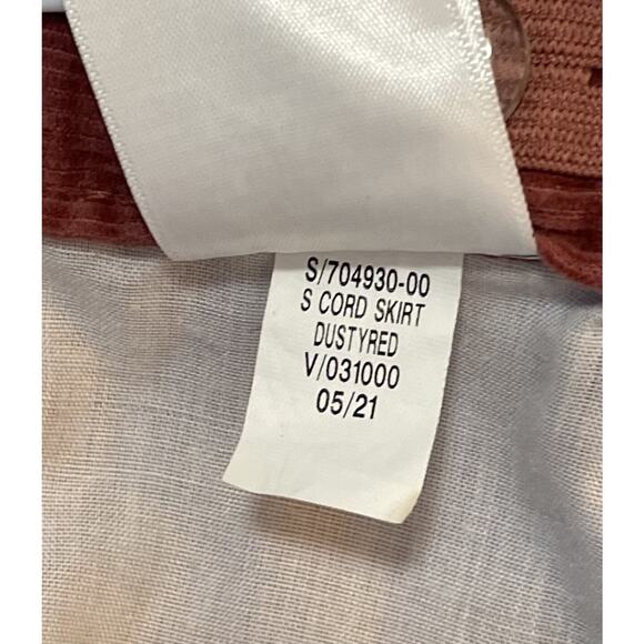 Old Navy Dusty Red Corduroy Adjustable Waist Skirt Size 5T - Picture 6 of 6